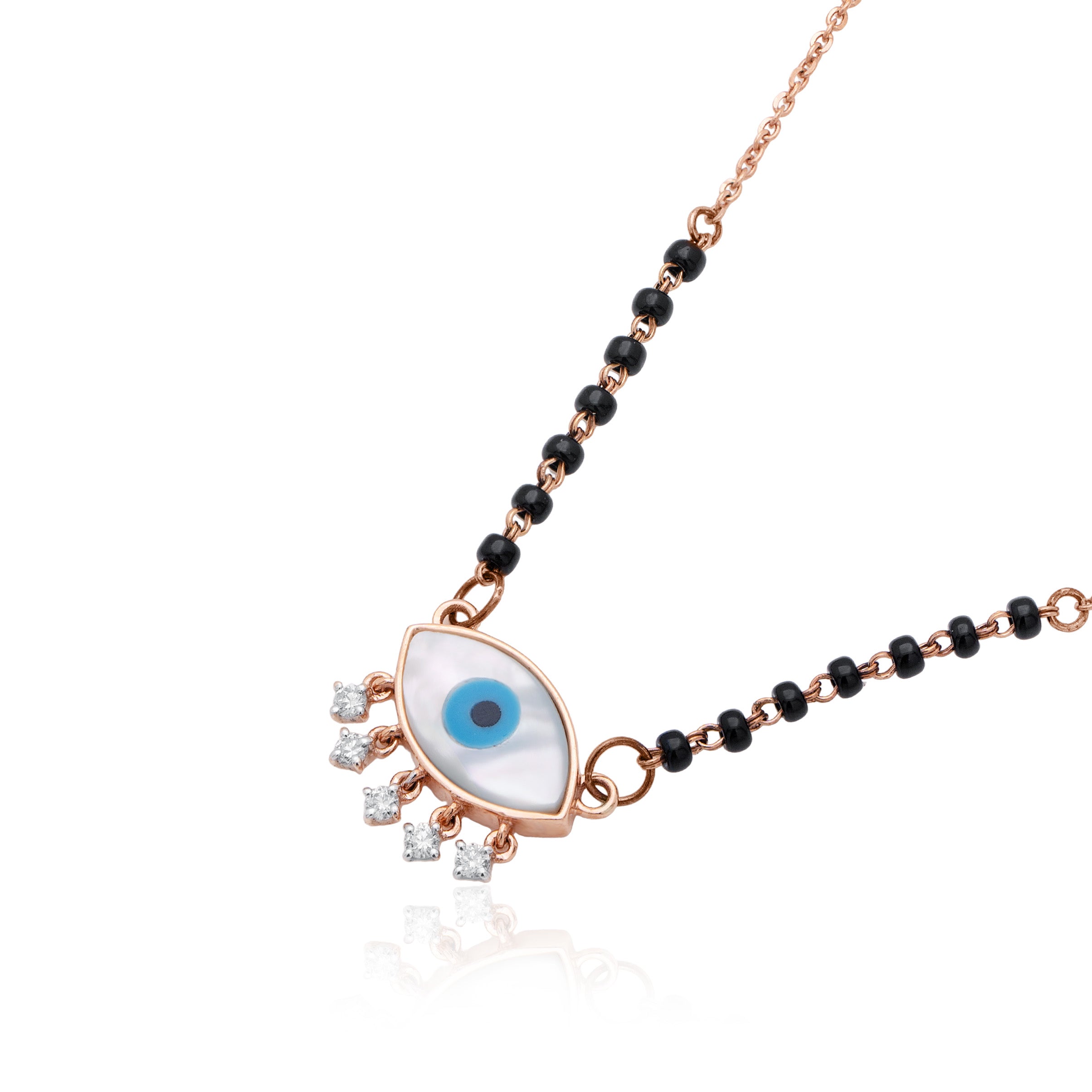 Sacred Eye Diamond Mangalsutra – front studio view