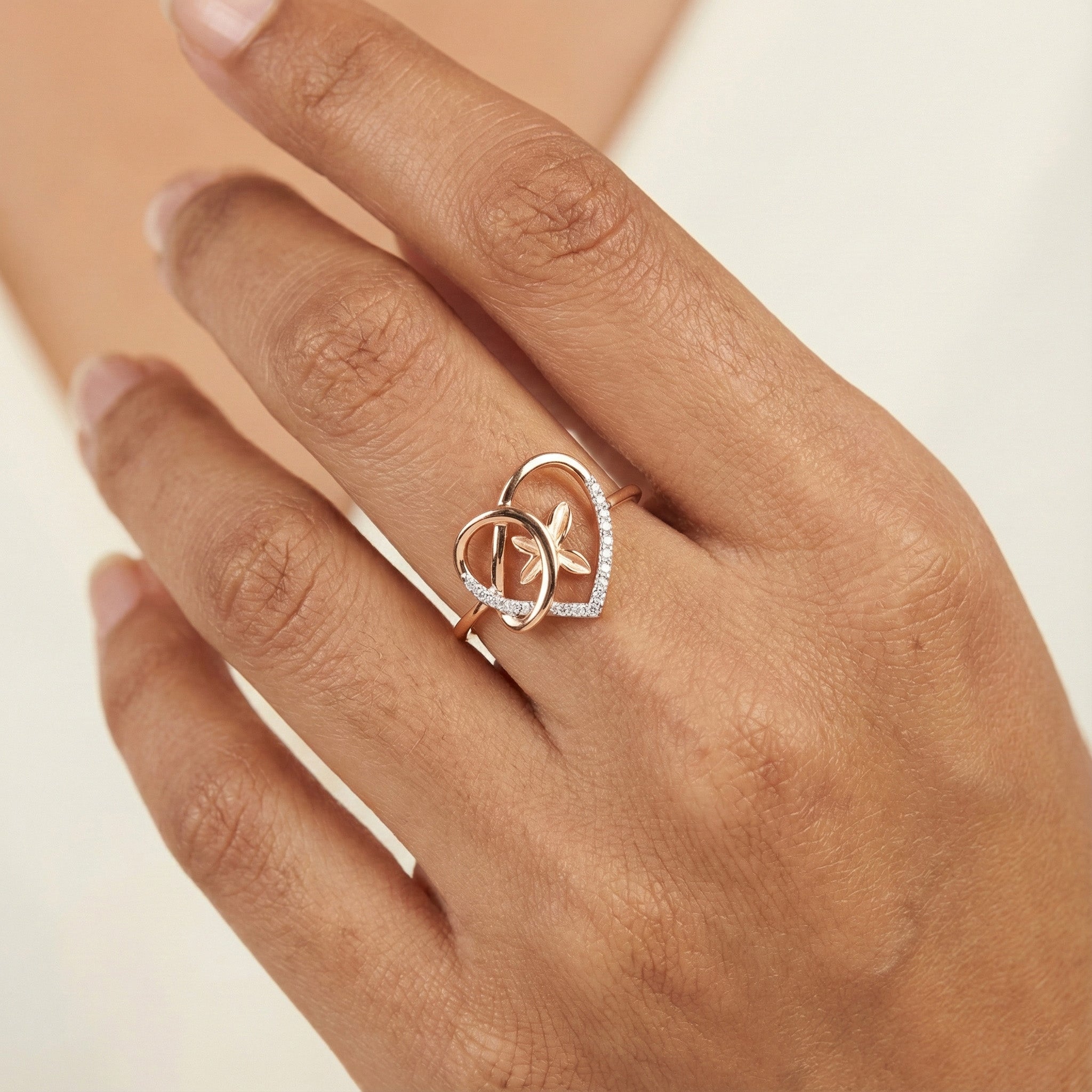 Twisted Charm Diamond Ring