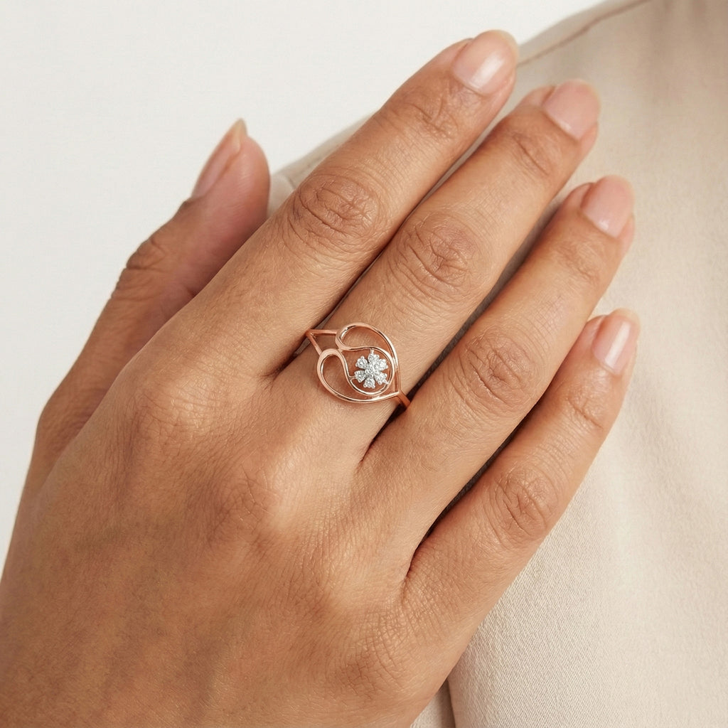 Petal Crown Diamond Ring