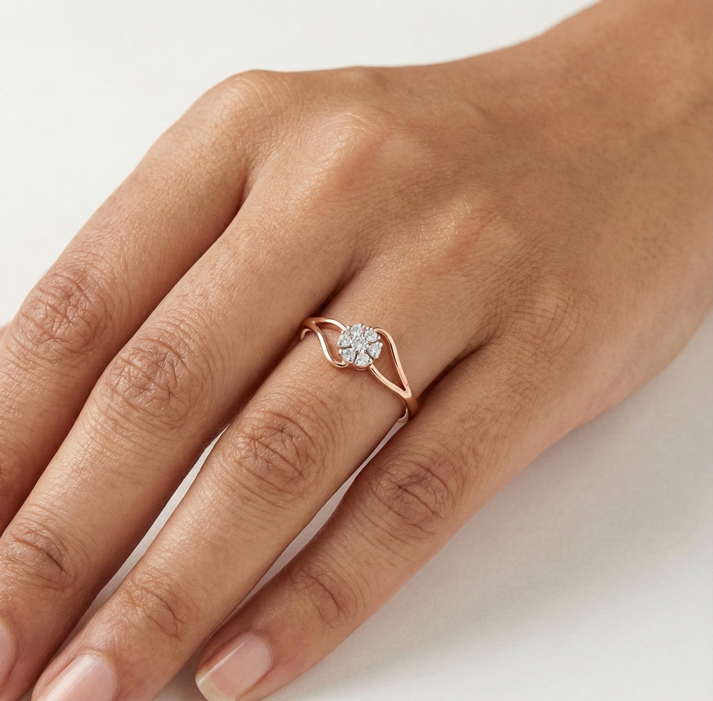 Classic Spark Solitaire Ring