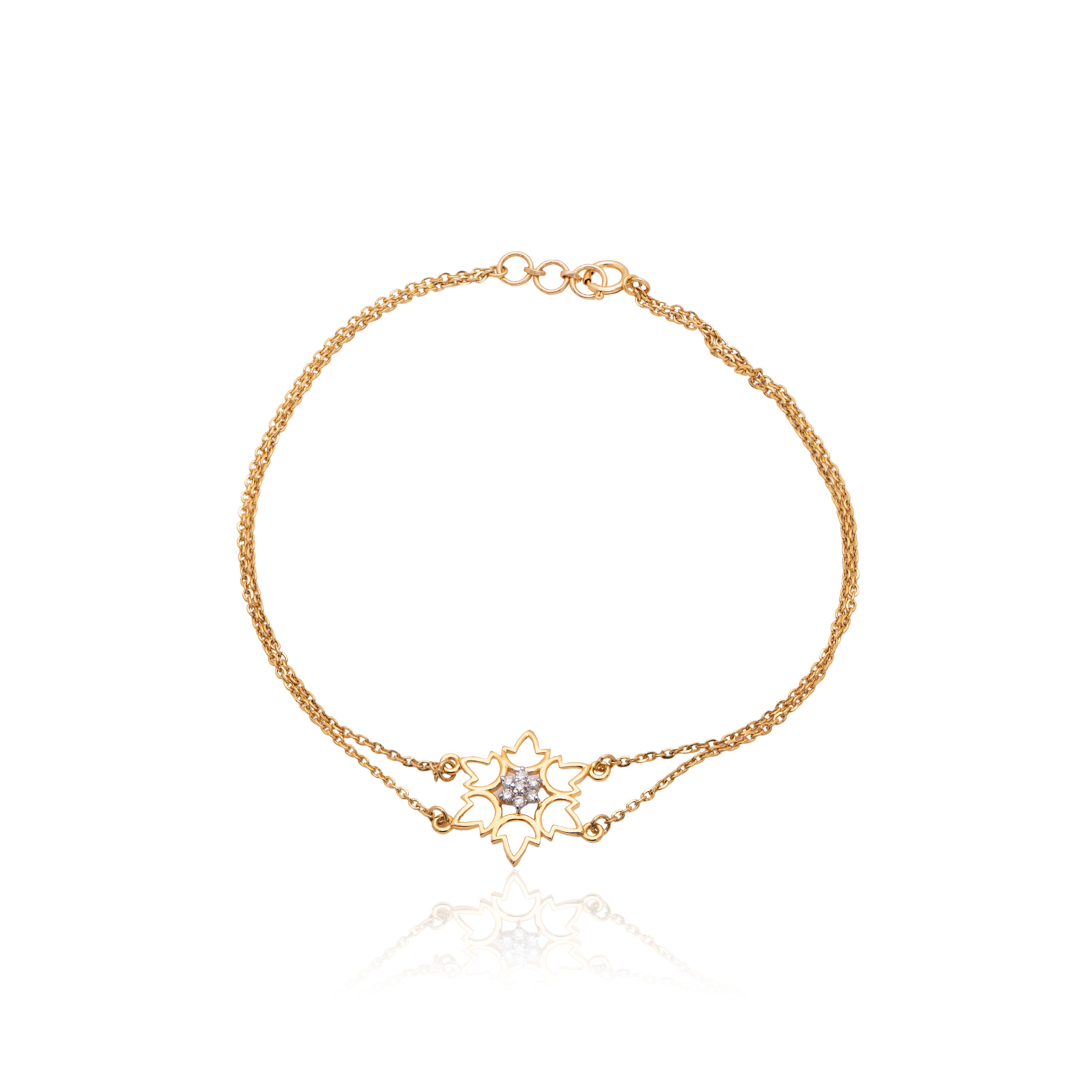 Starlight Charm Diamond Bracelet – alternate studio view