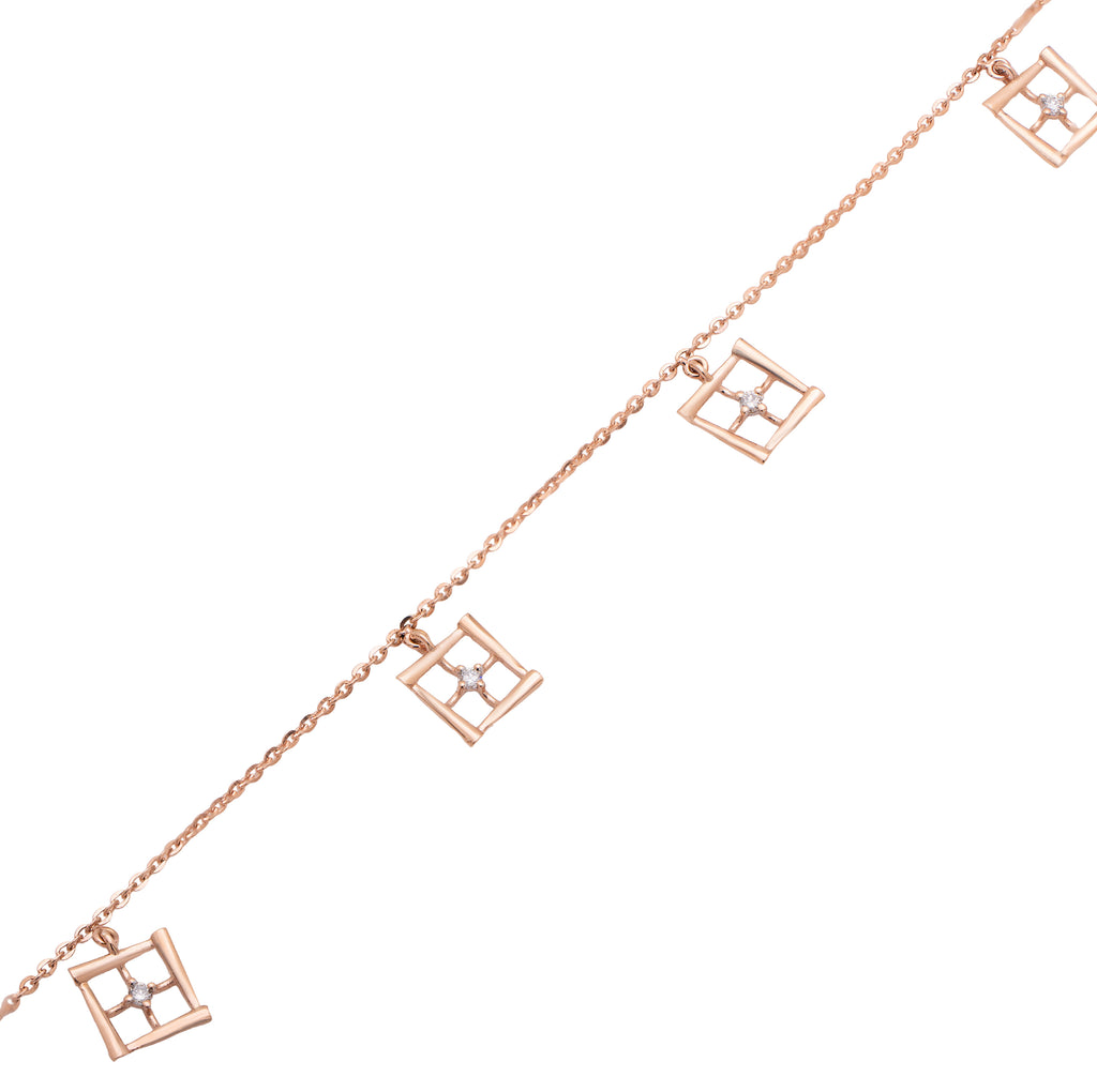 Prism Trail Diamond Bracelet – front studio view