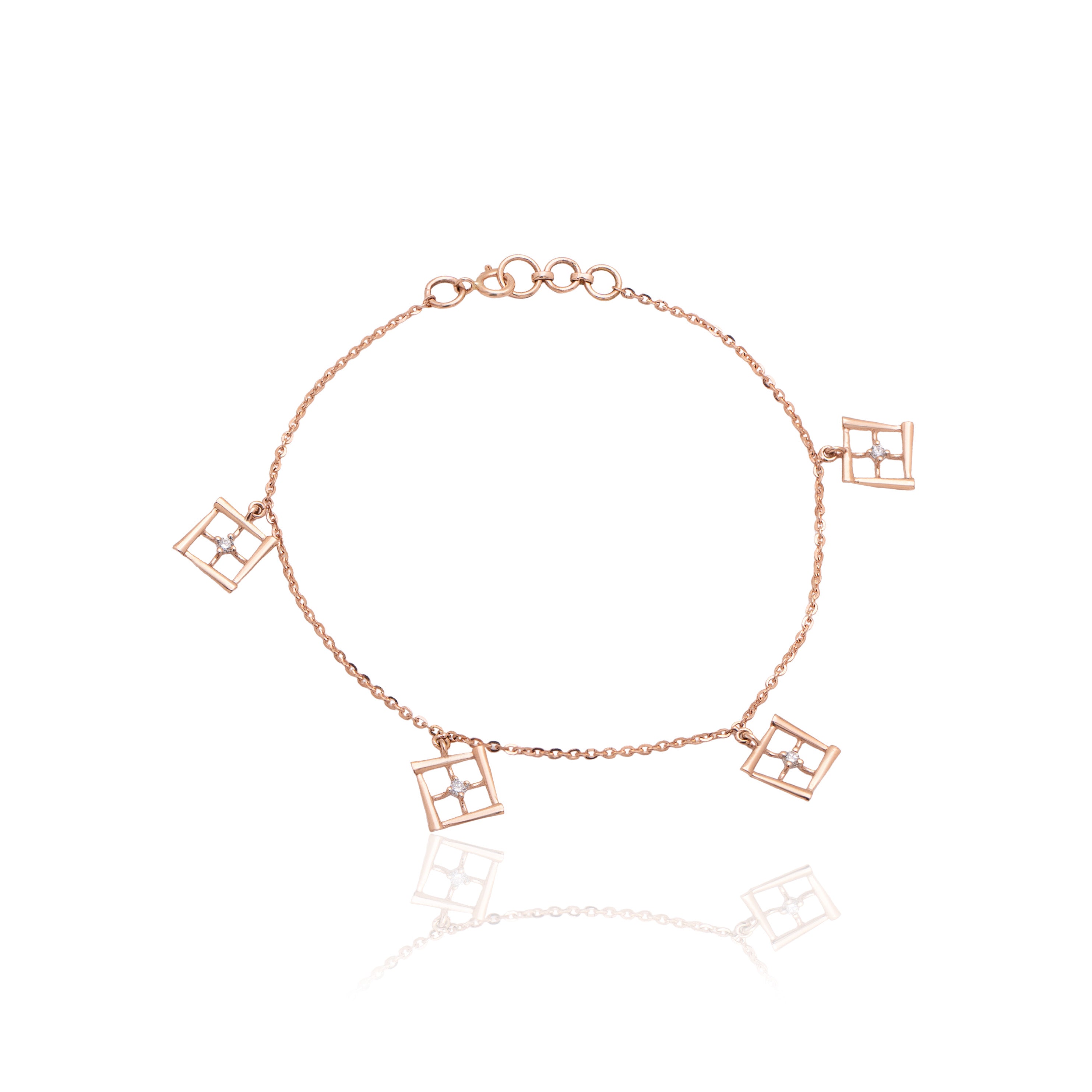 Prism Trail Diamond Bracelet – alternate studio view