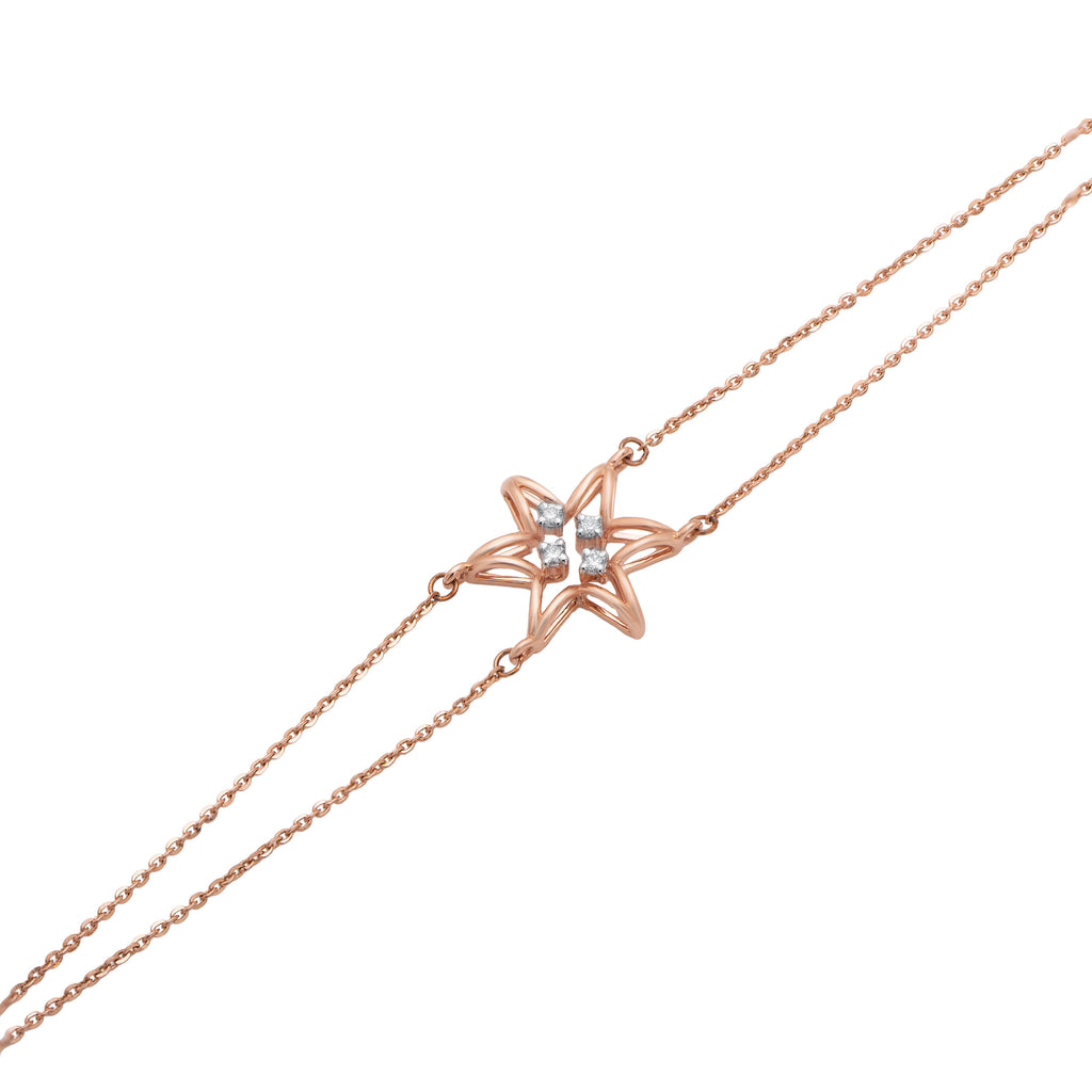 Stellar Cross Diamond Bracelet – front studio view