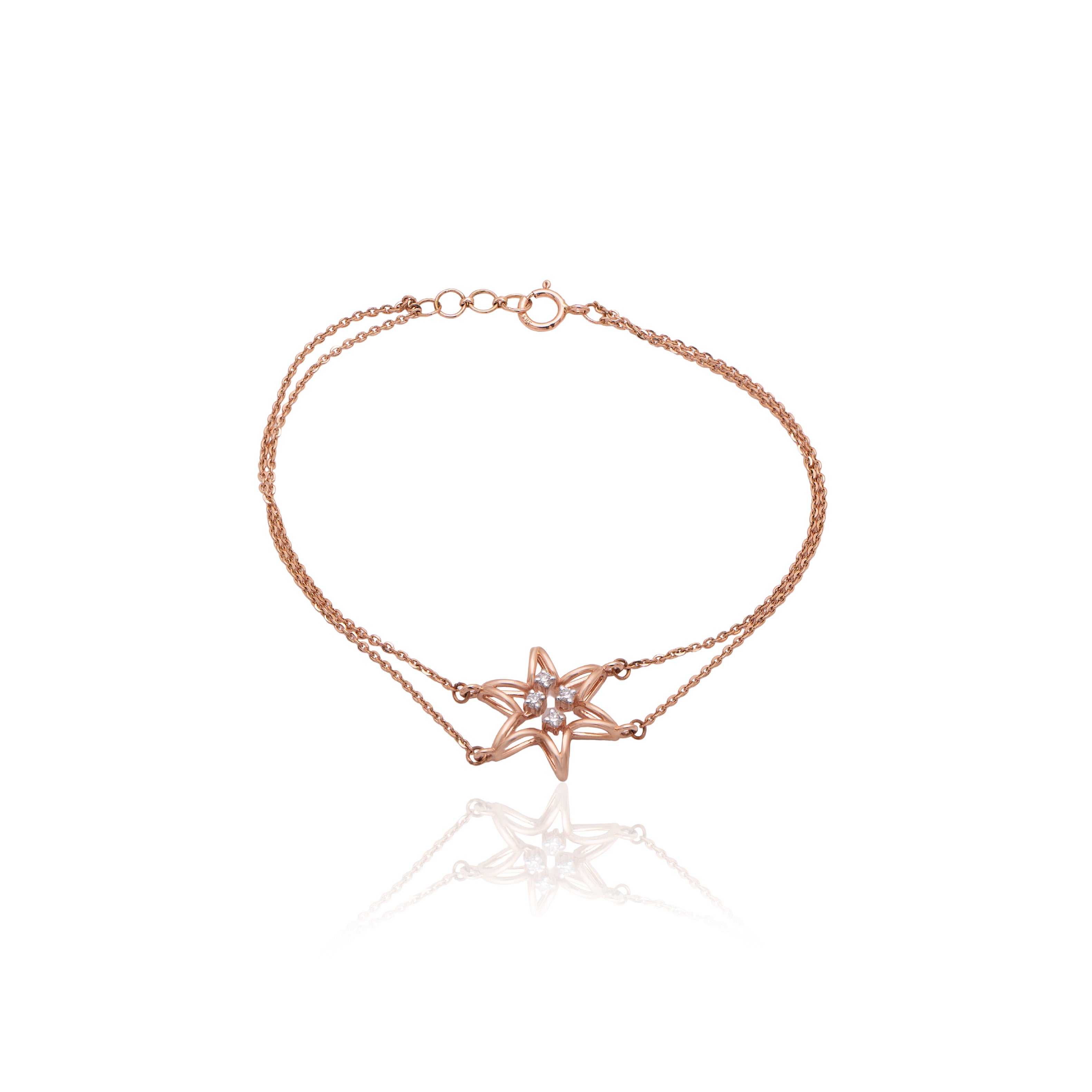 Stellar Cross Diamond Bracelet – alternate studio view