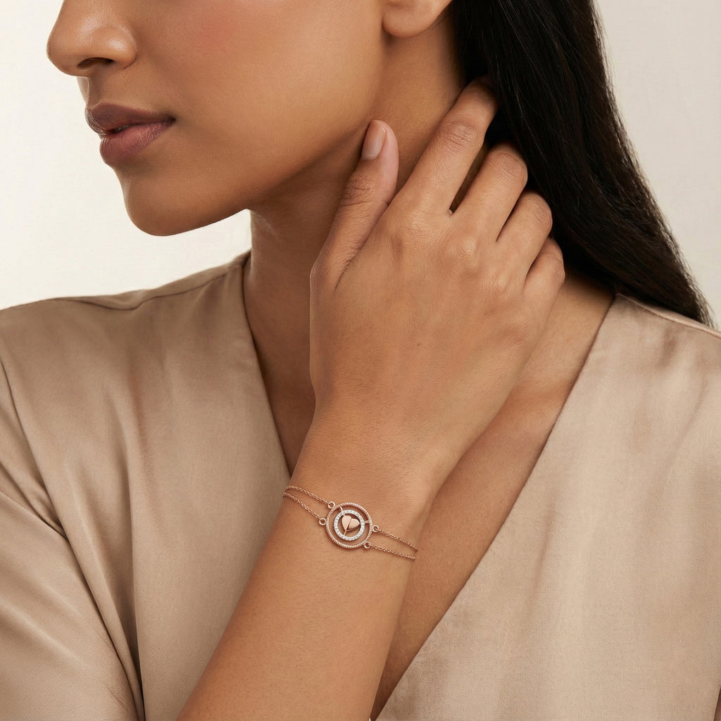 Celestial Compass Diamond Bracelet – studio view 3