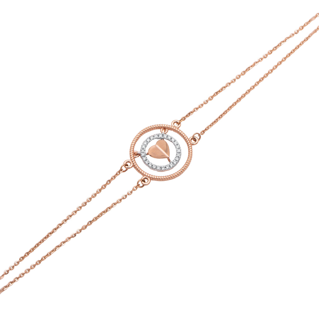 Harmony Circle Diamond Bracelet – front studio view