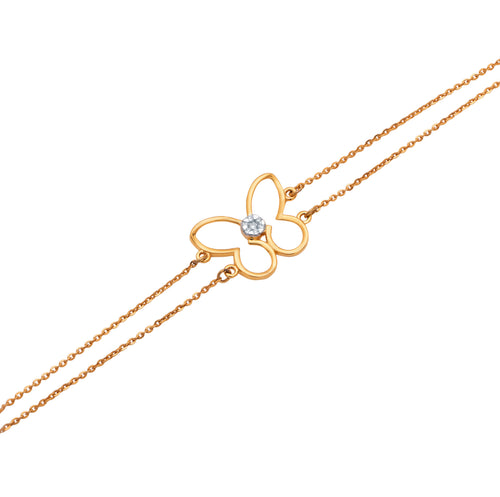Butterfly Whisper Diamond Bracelet – studio view 1