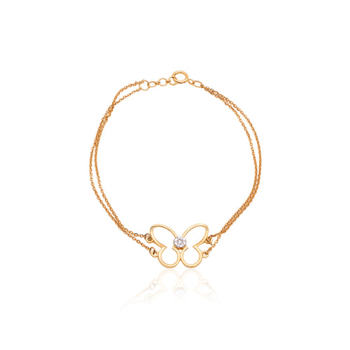 Blossom Link Diamond Bracelet – alternate studio view