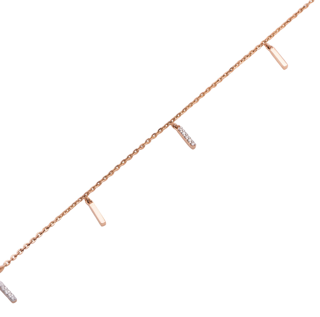 Minimal Spark Diamond Bracelet – front studio view