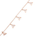Triangle Trail Diamond Bracelet – front studio view