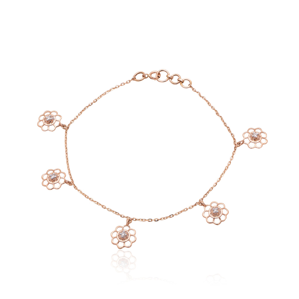 Blossom Trail Diamond Bracelet – alternate studio view