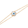 Azure Blossom Diamond Bracelet – front studio view