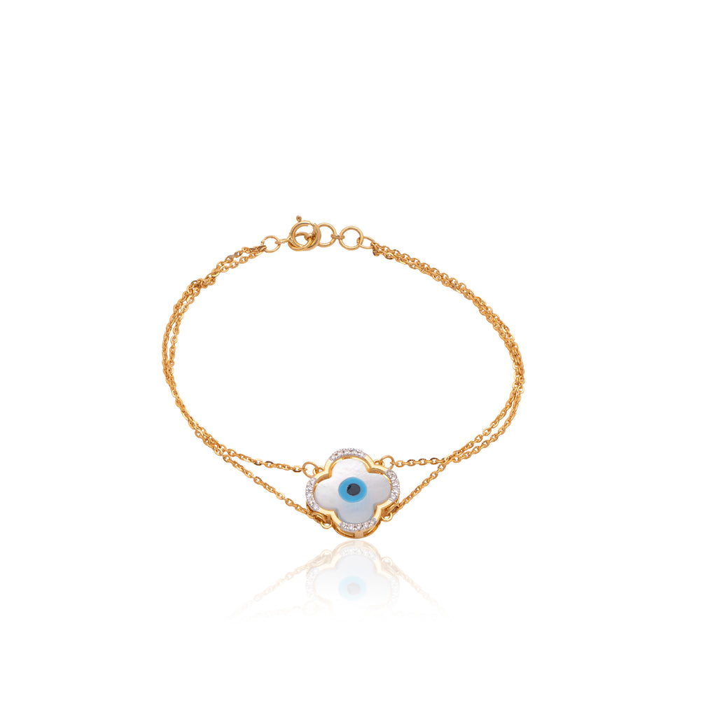 Azure Blossom Diamond Bracelet – alternate studio view