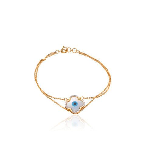 Azure Blossom Diamond Bracelet – alternate studio view