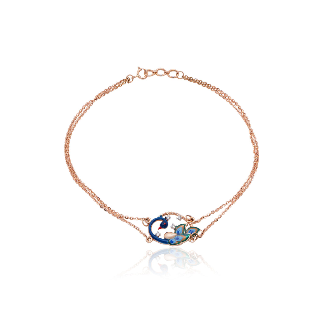 Ocean Bloom Diamond Bracelet – alternate studio view