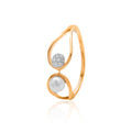 Serene Twin Circle Diamond Ring – front studio view