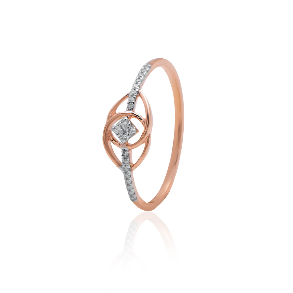 Celestial Eye Diamond Ring – front studio view