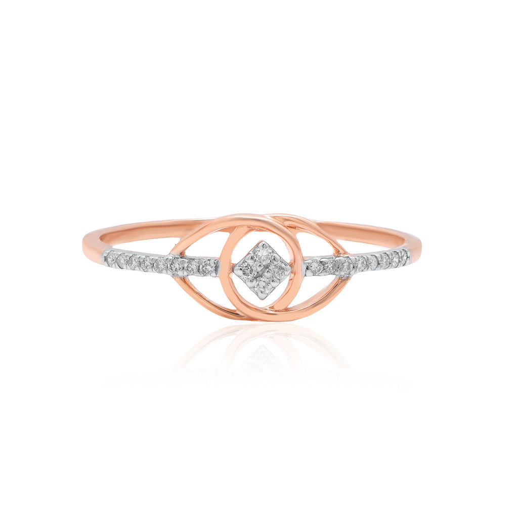 Celestial Eye Diamond Ring – alternate studio view