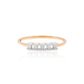 Pavé Channel Diamond Ring – front studio view