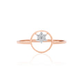 Celestial Cross Diamond Ring – front studio view