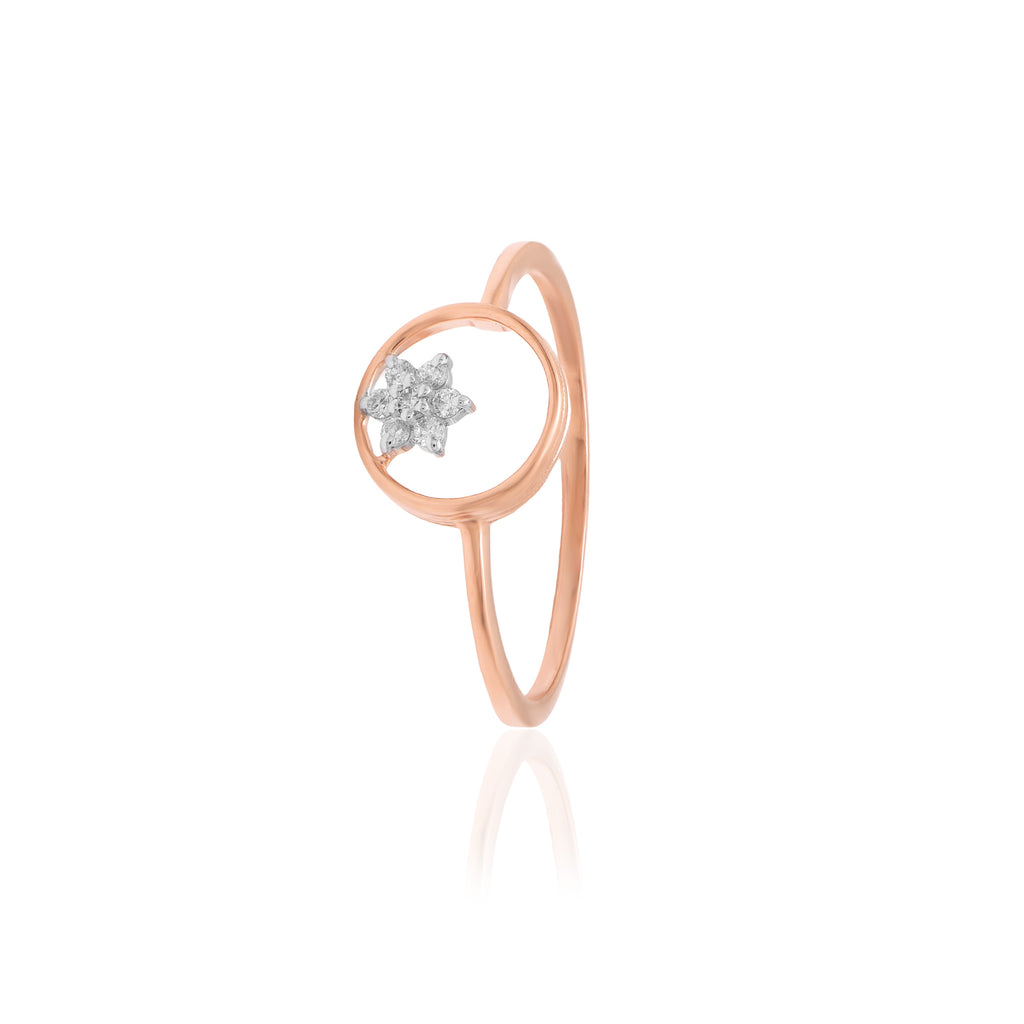 Celestial Cross Diamond Ring – alternate studio view