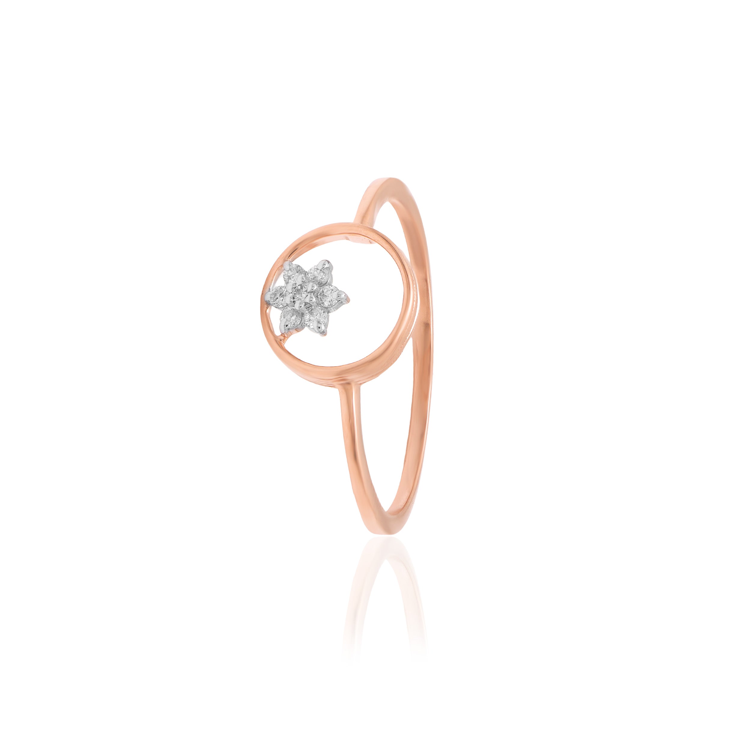 Celestial Cross Diamond Ring – alternate studio view