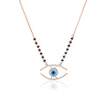 Protective Eye Diamond Mangalsutra – front studio view