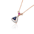 Midnight Triangle Diamond Mangalsutra – front studio view