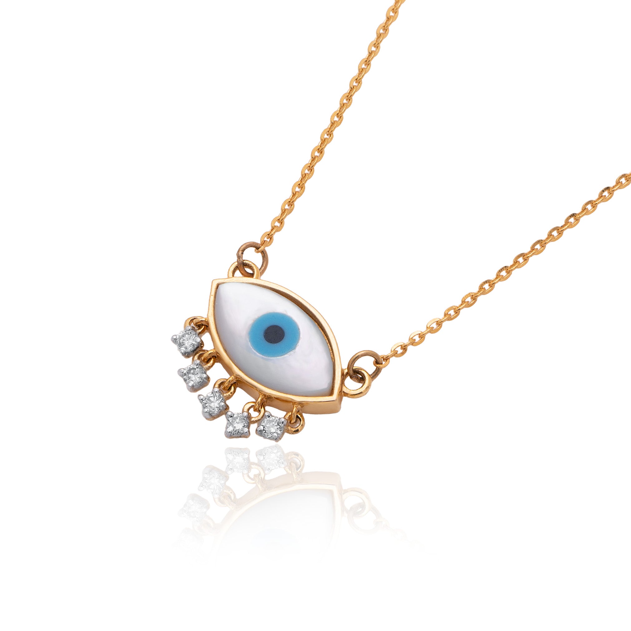 Watchful Eye Diamond Mangalsutra – front studio view