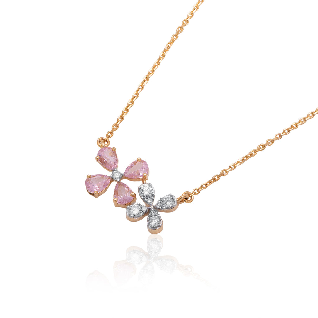 Butterfly Trail Diamond Mangalsutra – front studio view