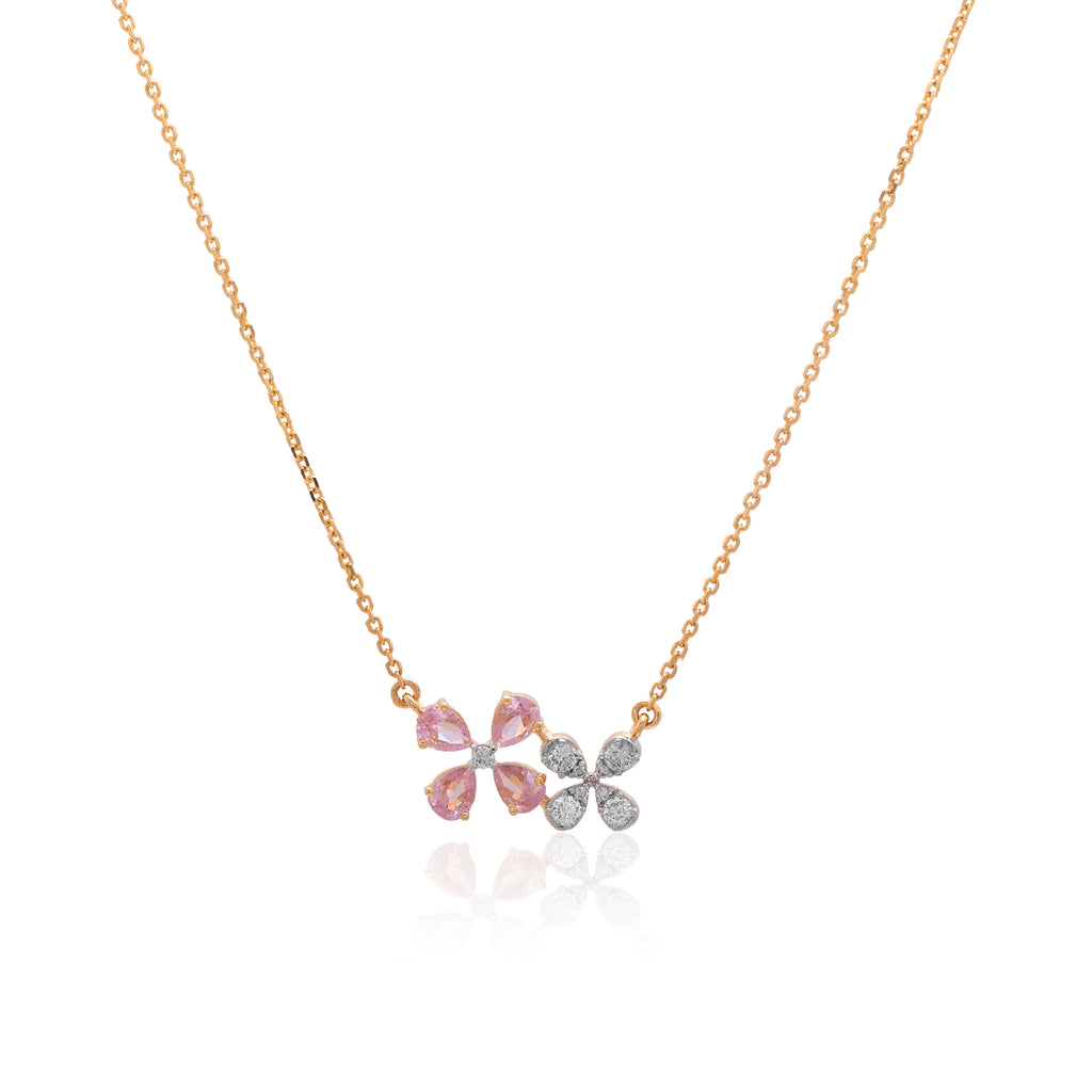 Butterfly Trail Diamond Mangalsutra – alternate studio view