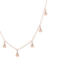 Bellflower Drop Diamond Necklace – studio view 1