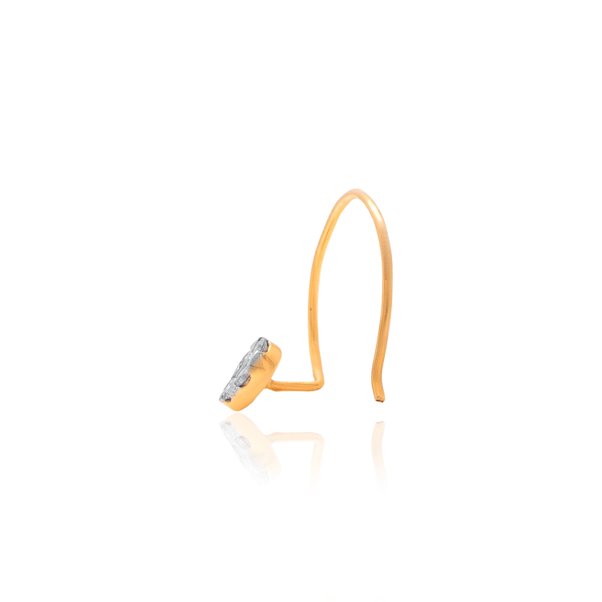 Classic Solitaire Diamond Nose Pin – studio view 2