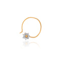 Starlight Bloom Diamond Nose Pin – front studio view
