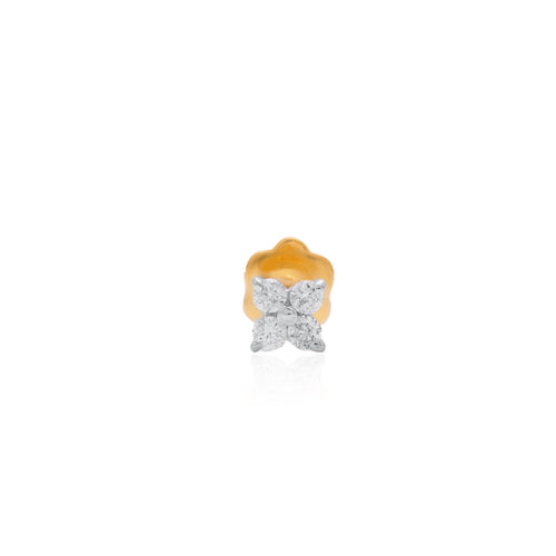 Butterfly Spark Diamond Nose Pin – studio view 1
