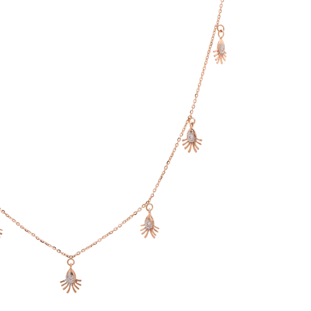 Starlight Line Diamond Necklace – front studio view