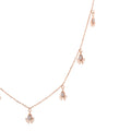 Starlight Line Diamond Necklace – front studio view