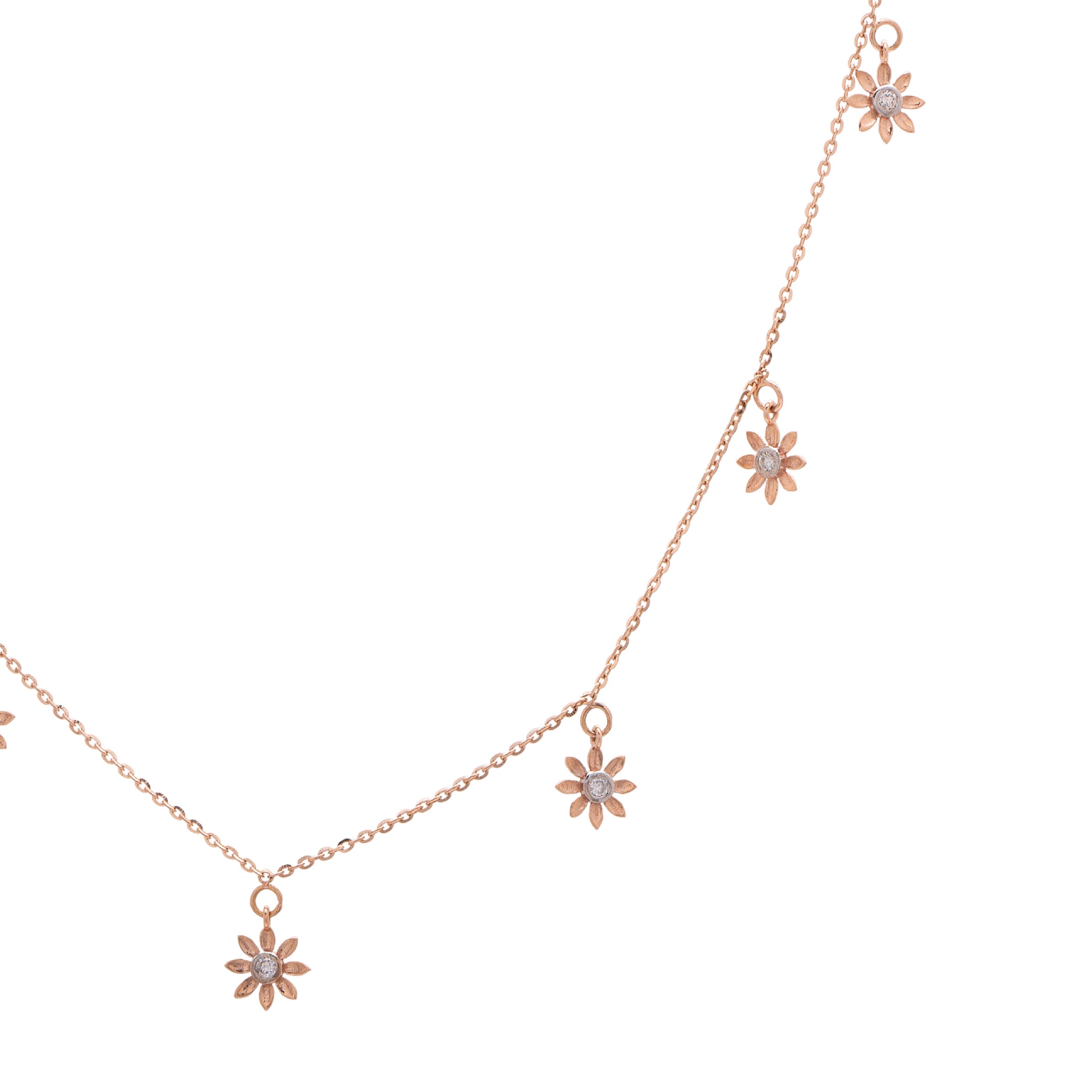 Starfall Diamond Necklace – alternate studio view