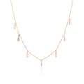 Golden Rhythm Diamond Necklace – front studio view