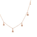 Butterfly Trail Diamond Necklace – studio view 1