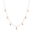 Celestial Charm Diamond Necklace – front studio view