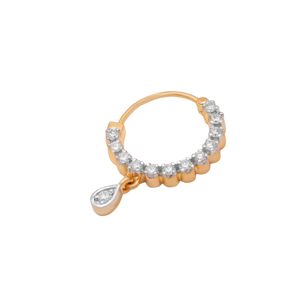 Crescent Cascade Diamond Necklace – studio view 2