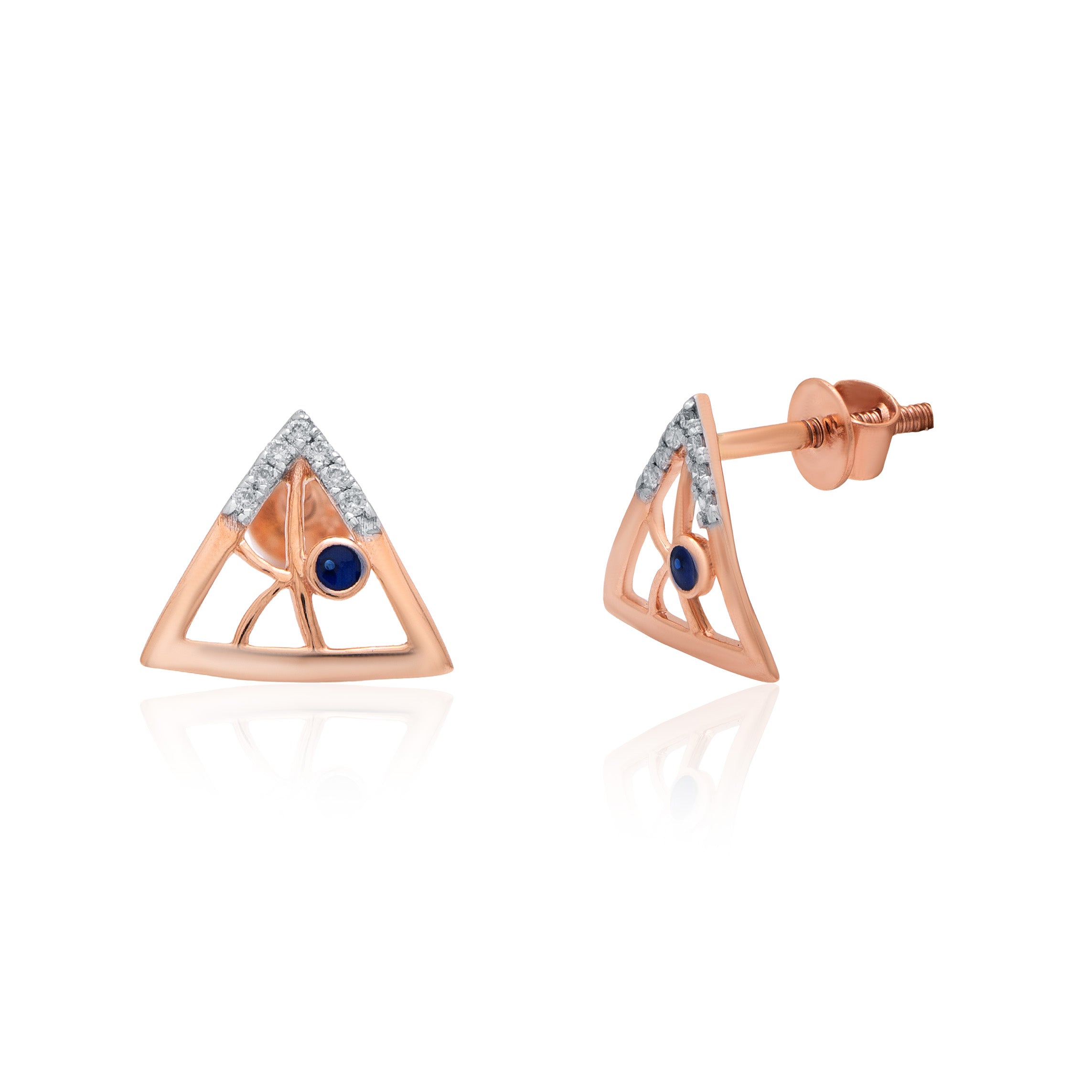 Midnight Prism Diamond Earrings – alternate studio view