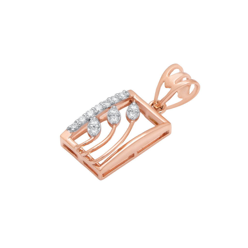 Signature Frame Diamond Pendant – alternate studio view