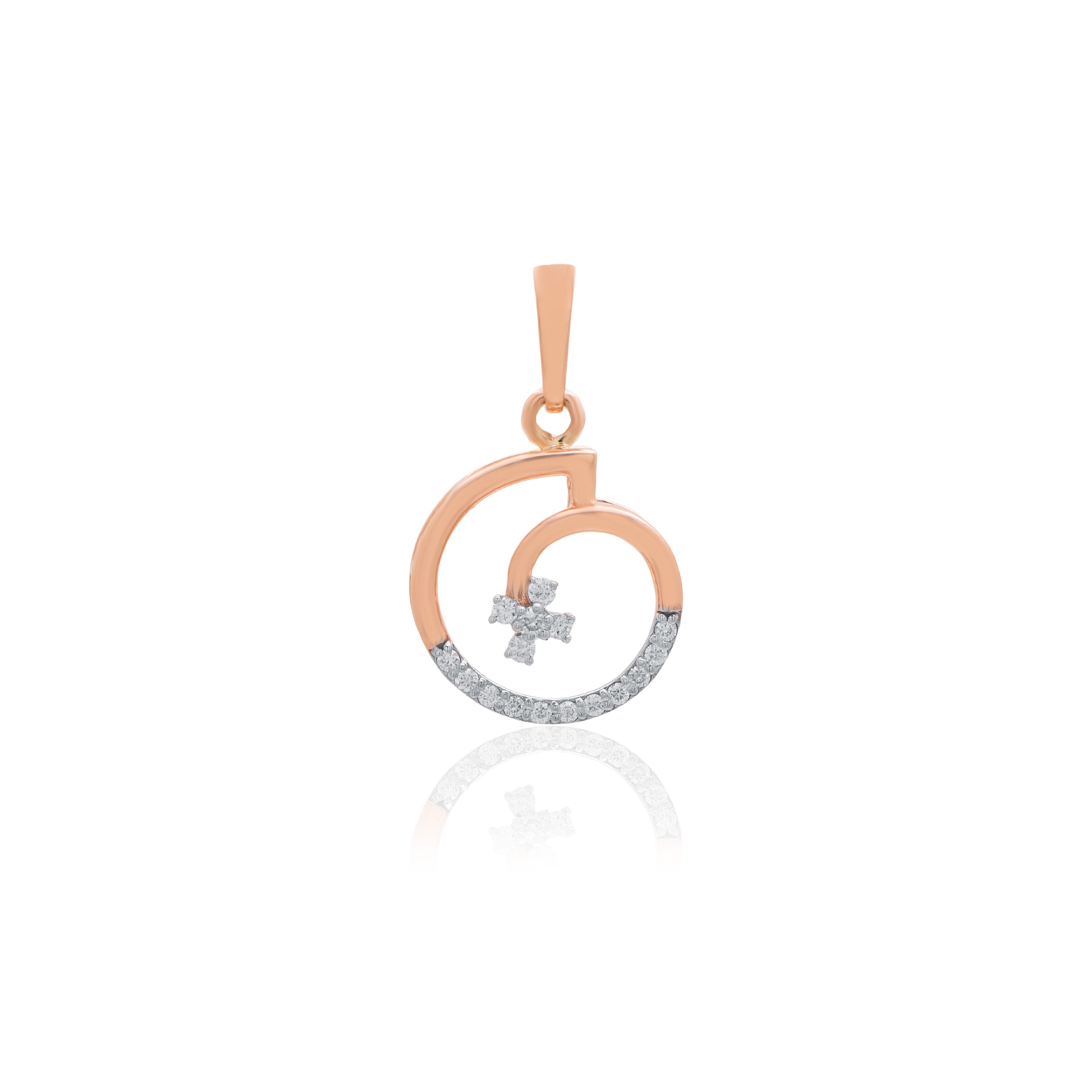 Celestial Orbit Diamond Pendant – studio view 1