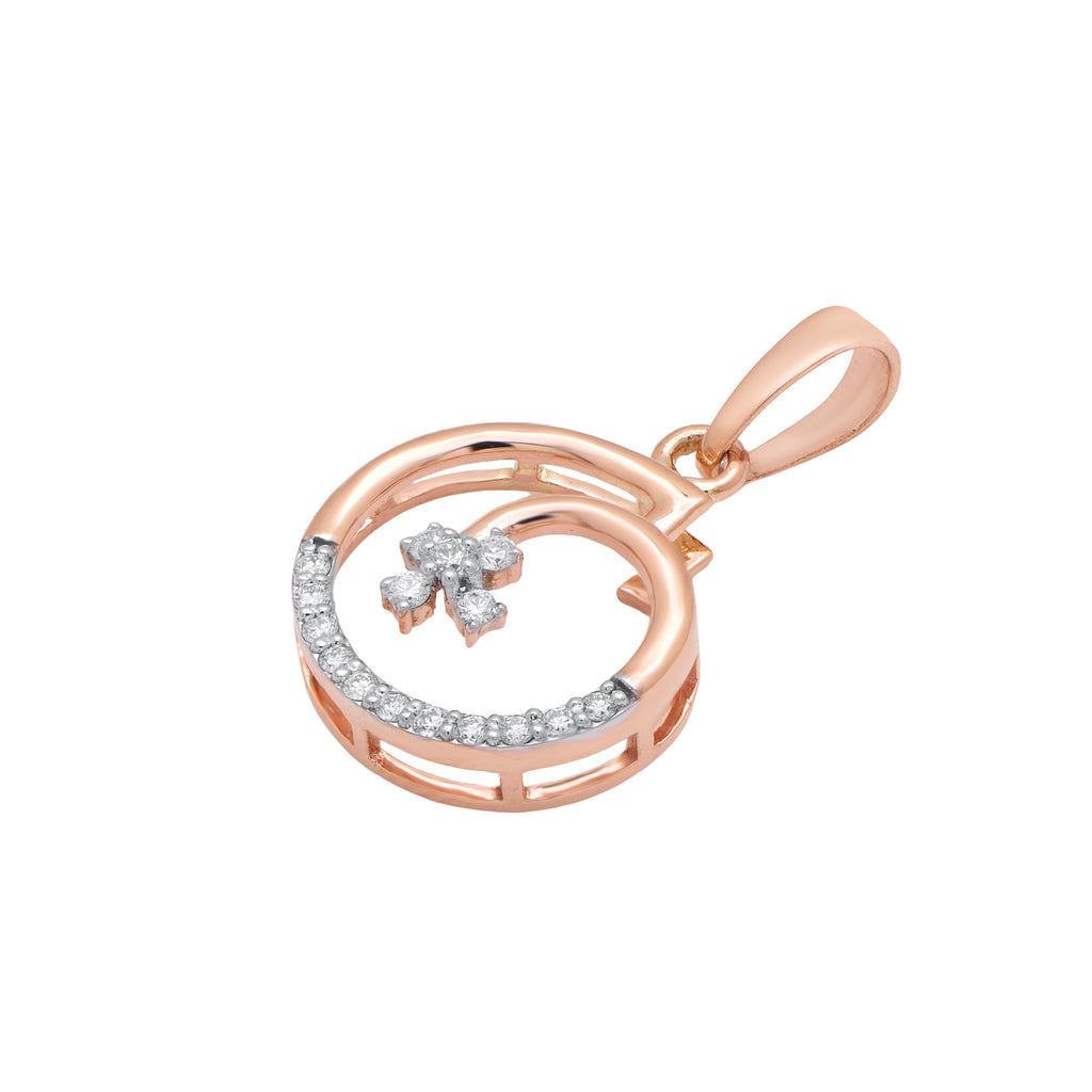 Celestial Orbit Diamond Pendant – studio view 2