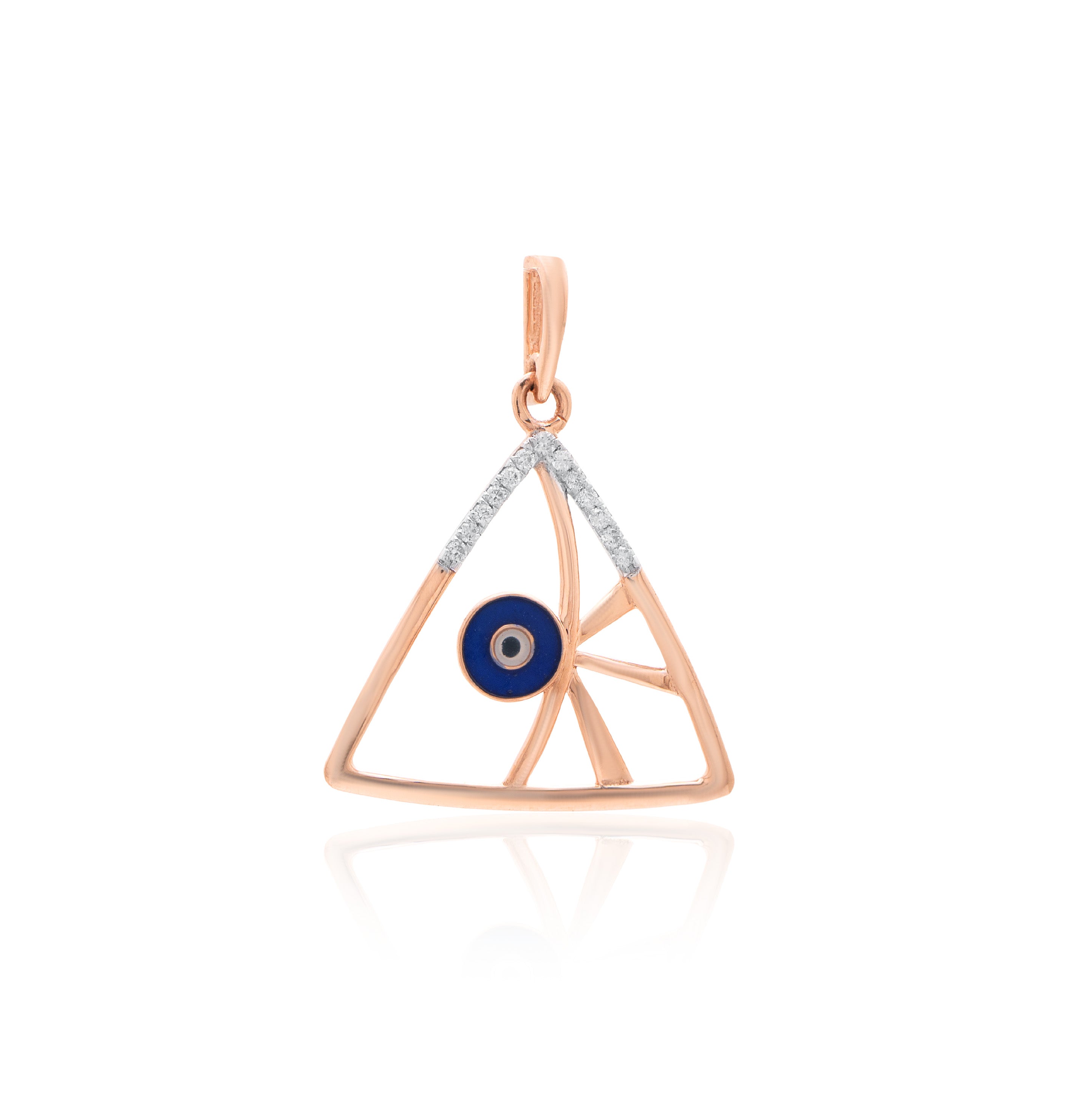 Midnight Prism Diamond Pendant – front studio view