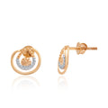 Luminous Crescent Diamond Earrings – front studio view