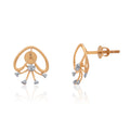 Celestial Trio Drop Diamond Earrings – studio view 1